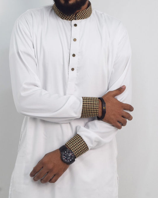 Classic White Panjabi – Timeless Elegance for Every Occasion