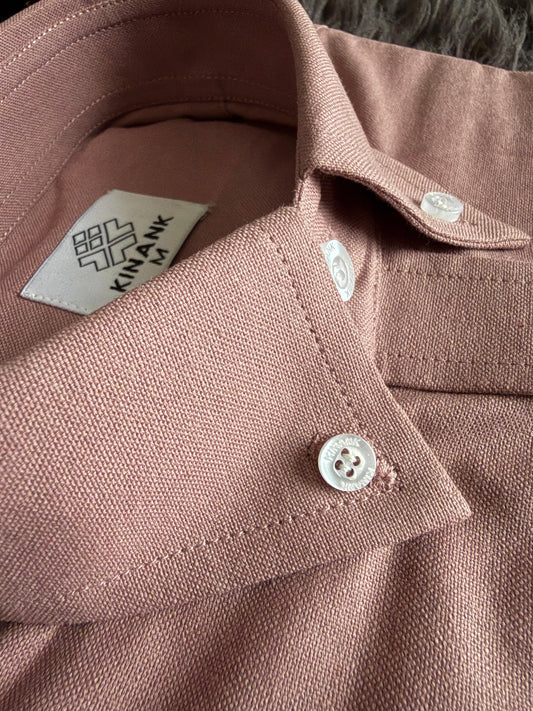 Full Sleeve Oxford Shirt (Baby Pink)